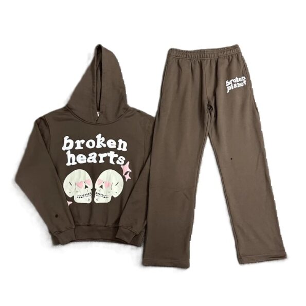 Broken Planet Broken Heart Tracksuit Brown