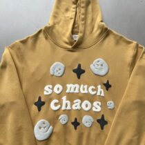 Broken Planet Market So Much Chaos Hoodie Mustard Yellow