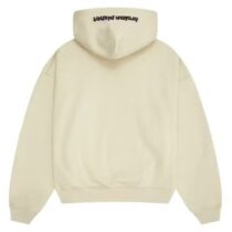 Broken Planet Zip Up Bone White Hoodie